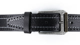 Guard Black One piece 4cm wide leather belt, model 2170
