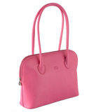 Petek 1855, Model 4001, Pink, Luxury Leather Handbag, Front
