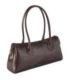 Petek 1855, Model 4005, Crocodile Brown, Luxury Leather Handbag, Front
