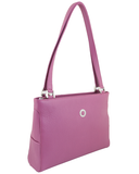 Petek 1855 Model: 4016, Purple, Luxury Leather Handbag, Front