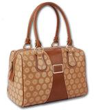 Petek 1855 Model: 4124, Brown, Luxury Leather Handbag, Front