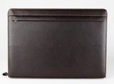 Petek 1855, Model: 2801, Grainy Brown Luxury Leather Briefcase, back