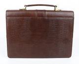 #752, Petek 1855, Brown Leather Briefcase