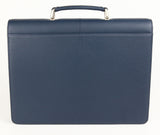 #777, Petek 1855 Blue Leather Briefcase