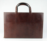 #812 Crocodile Brown, Petek 1855 Briefcase