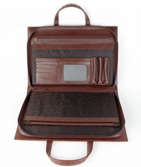 #812 Crocodile Brown, Petek 1855 Briefcase
