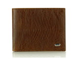 Crocodile Brown, Petek 1855 Mens super slim genuine leather quality wallet