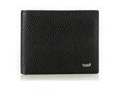 Grainy Black, Petek 1855 Mens super slim genuine leather quality wallet