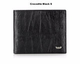 crocodile black, Petek 1855 Mens super slim genuine leather quality wallet