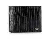 crocodile print, Petek 1855 Mens super slim genuine leather quality wallet