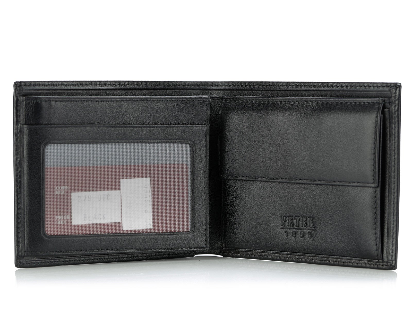 279, Petek 1855, Solid Black, Wallet With Coin Purse