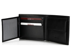 279, Petek 1855, Solid Black, Wallet With Coin Purse