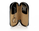 Petek 1855 Black Zip around key pouch, model 2531, inside