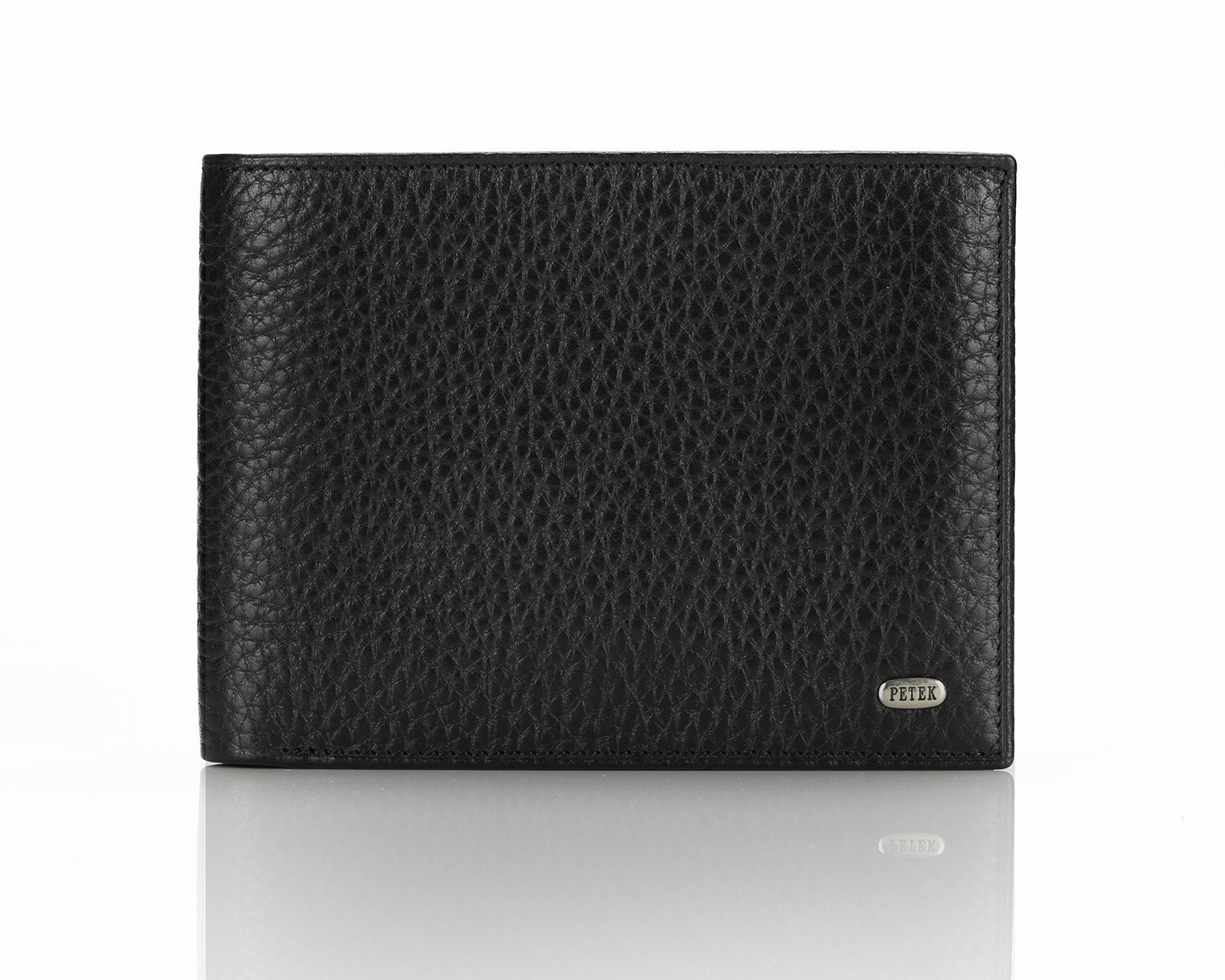 131, Petek 1855, Black 046, Men's Large Leather Wallet