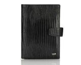 368 Crocodile Black, Travel & Business Wallet With Coin Purse