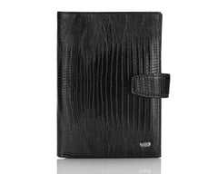 368 Crocodile Black, Travel & Business Wallet With Coin Purse