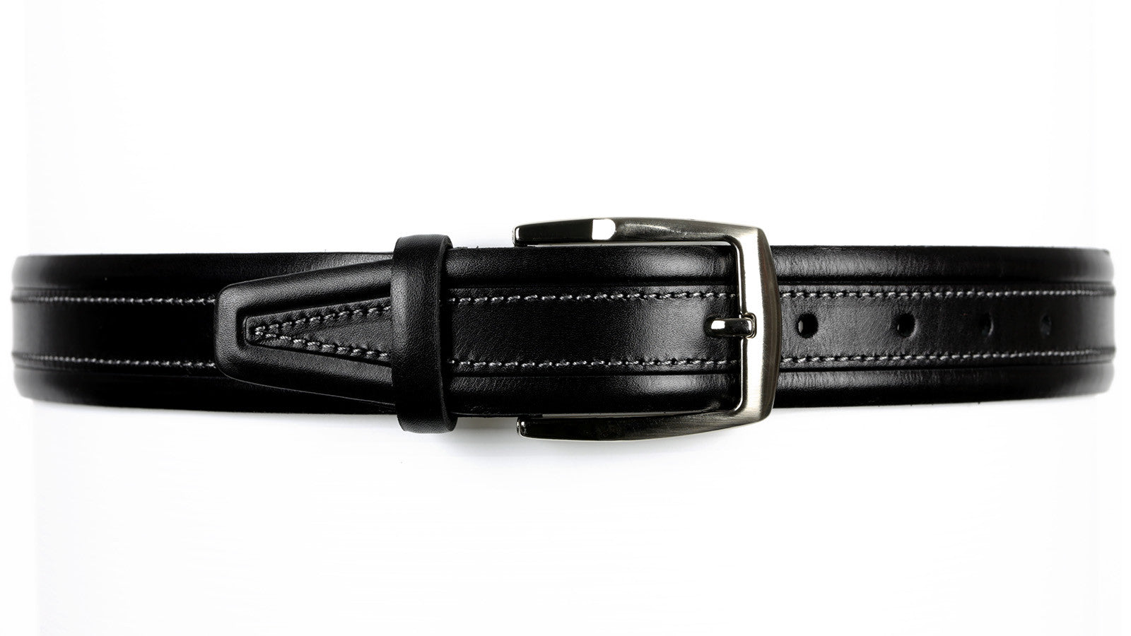 Guard #1303 35mm Black Cowhide Dress Belt