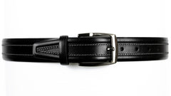 Guard #1303 35mm Black Cowhide Dress Belt