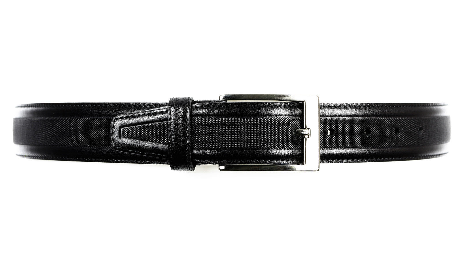 Guard #1297 35mm Black Cowhide Dress Belt