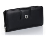 460 Solid Black  Clutch Wallet, Petek 1855