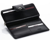 460 Solid Black  Clutch Wallet, Petek 1855
