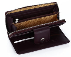 460 Burgundy  Clutch Wallet, Petek 1855