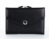 308 Solid Black, Petek 1855 Women's Leather Wallet
