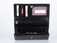 407 Black, Petek 1855 Women's Leather Wallet
