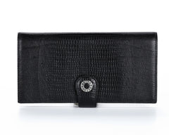 441 Crocodile Black, Petek 1855 Women's Leather Wallet