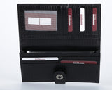 441 Crocodile Black, Petek 1855 Women's Leather Wallet