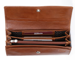 440 Brown, Petek 1855 Women's Leather Wallet