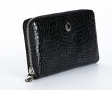 397 Crocodile Gloss  Black, Petek 1855 Women's Leather Wallet
