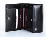 335 Solid Black, Petek 1855 Women's Leather Wallet