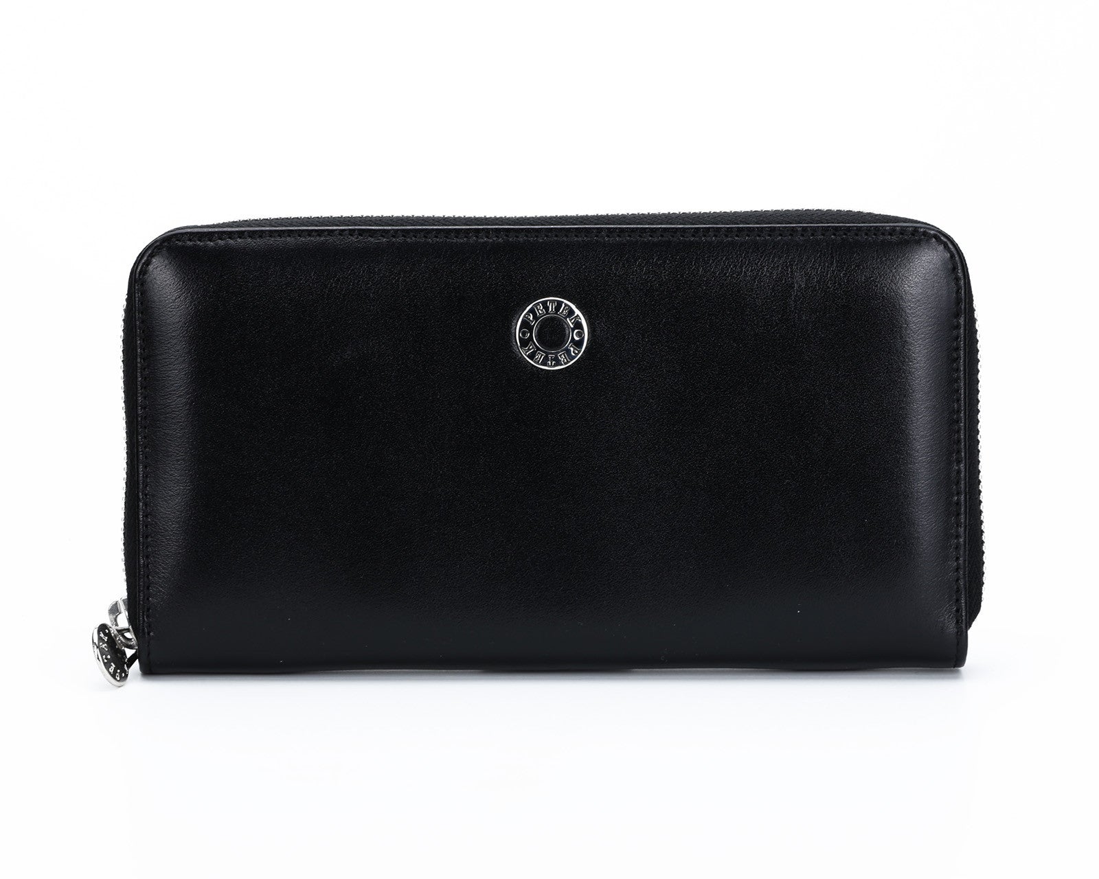 397 Solid Black, Petek 1855 Women's Leather Wallet