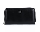 397 Solid Black, Petek 1855 Women's Leather Wallet