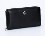 397 Solid Black, Petek 1855 Women's Leather Wallet