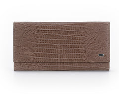 379 Crocodile Somon, Petek 1855 Women's Leather Wallet