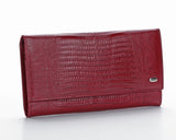 379 Crocodile Red, Petek 1855 Women's Leather Wallet