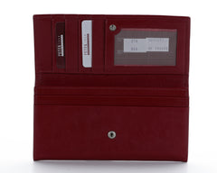 379 Solid Red, Petek 1855 Women's Leather Wallet