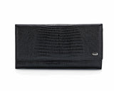 379 Crocodile Black, Petek 1855 Women's Leather Wallet