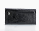 379 Crocodile Black, Petek 1855 Women's Leather Wallet
