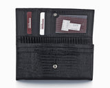 379 Crocodile Black, Petek 1855 Women's Leather Wallet