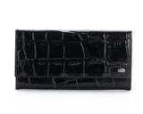 379 Large Crocodile Black, Petek 1855 Women's Leather Wallet